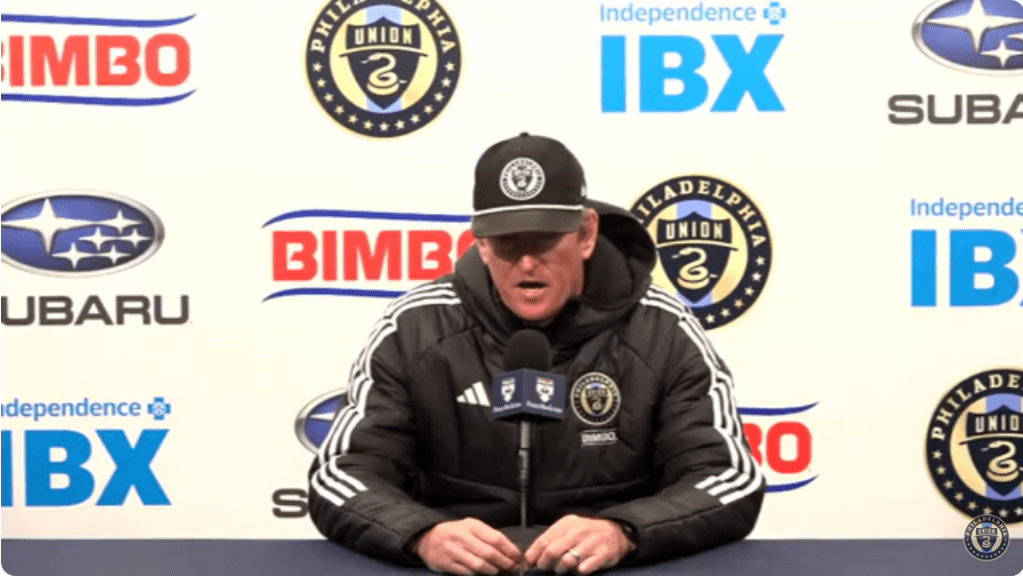 Jim Curtin says Andre Blake is a “game time” decision tomorrow versus&nbsp;Chicago.